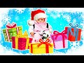 Baby Annabell doll opens New Year presents! Baby born doll videos for kids. Surprises for baby dolls