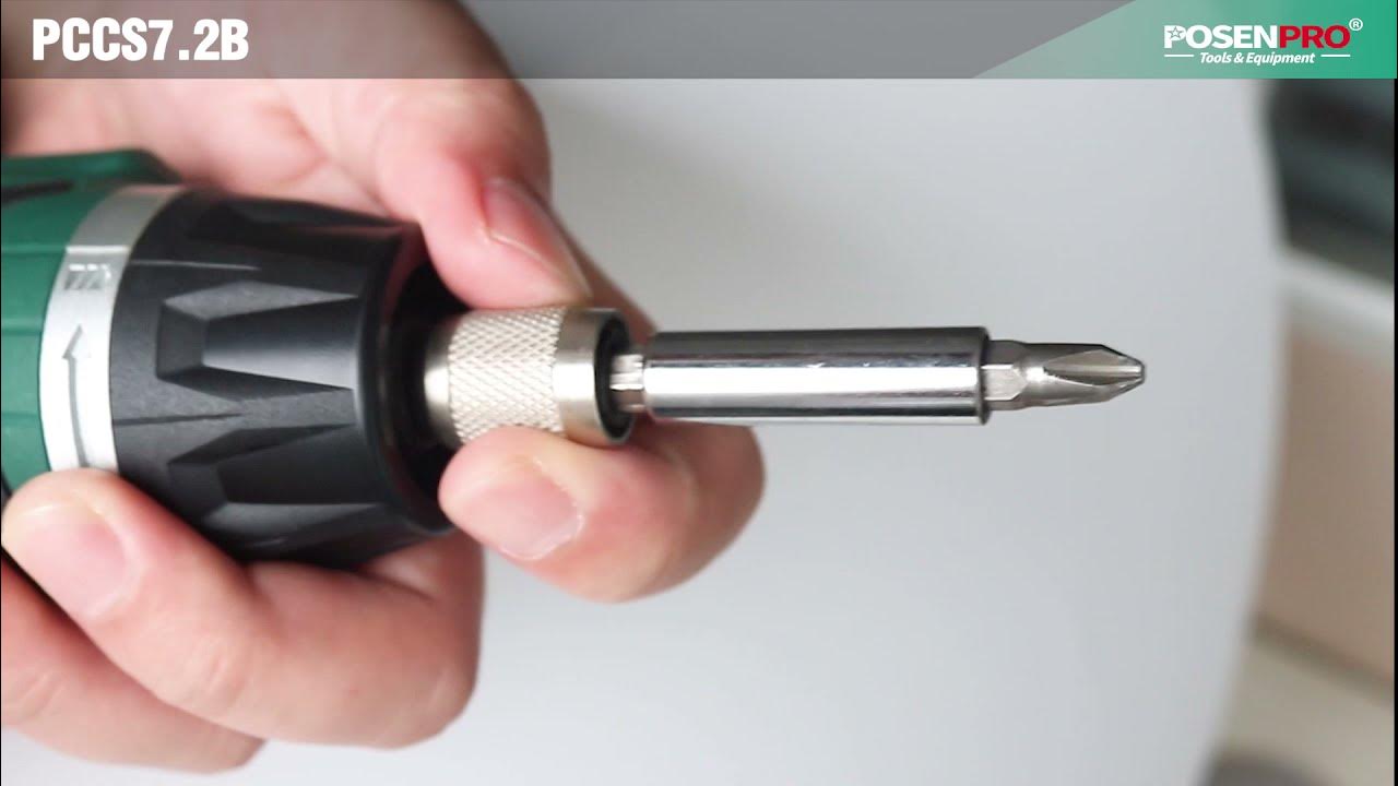 The Correct Way to Install a Drill on a Screwdriver PCCS7.2B 7 2V