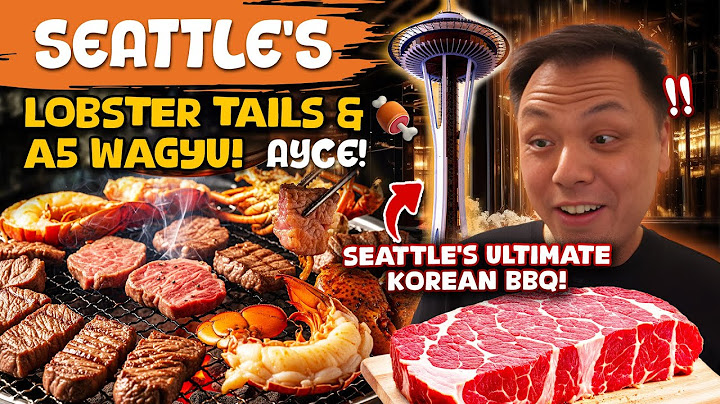 SEATTLE'S ULTIMATE AYCE Lobster Tail & A5 Wagyu Korean BBQ! Shug’s Ice Cream Soda Fountain