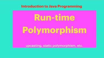 33 Complete java for beginners - Run time Polymorphism in oops