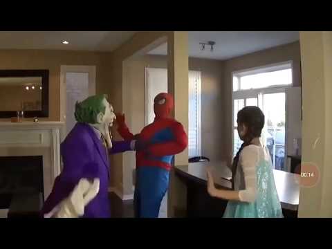 Princess Elsa gets kidnapped by the joker (and/or) venom