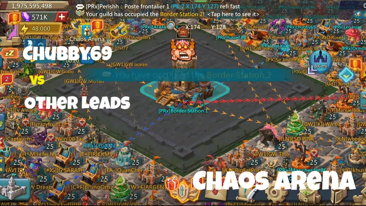 Chaos Arena Battle For Border Station ☠ Lords Mobile - YouTube