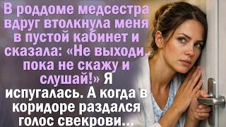 Медсестра сказала «Не выходи, пока не скажу и слушай» Раздался голос свекрови…Художественный рассказ