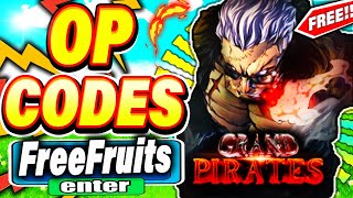 NEW UPDATE CODES [👊🏻GOMU UPDATE] LIMITED CODES TIME! Grand Pirates ROBLOX