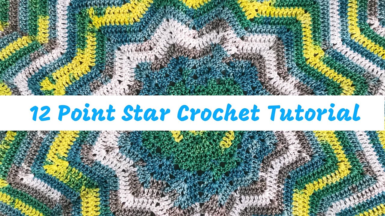12 Point Star Crochet Tutorial - YouTube