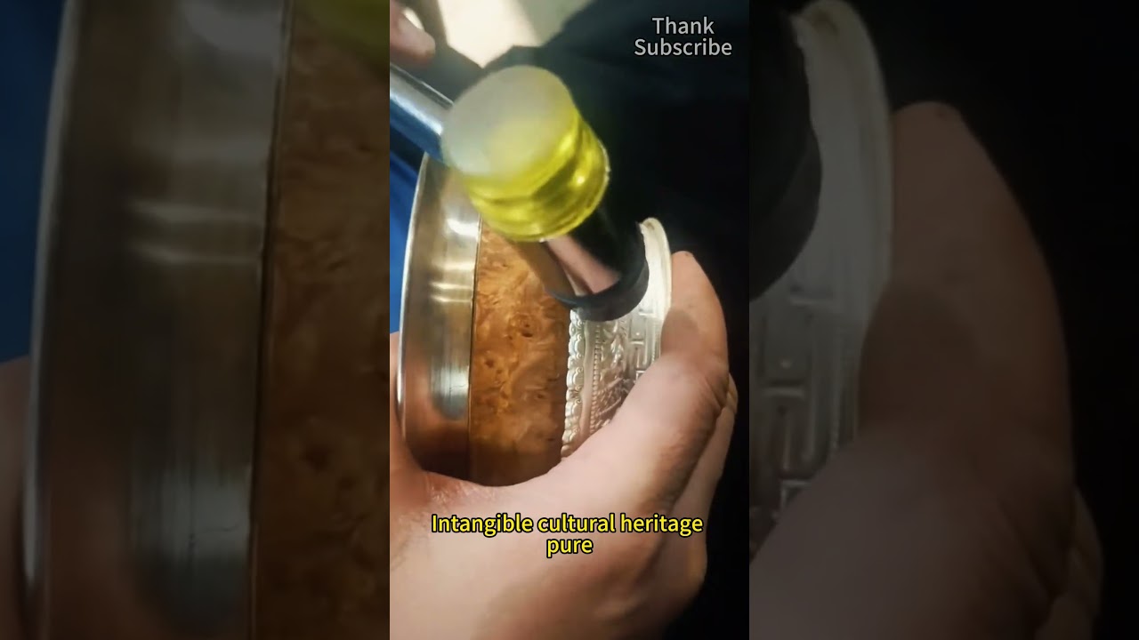 Intangible cultural heritage pure hand forged silverware