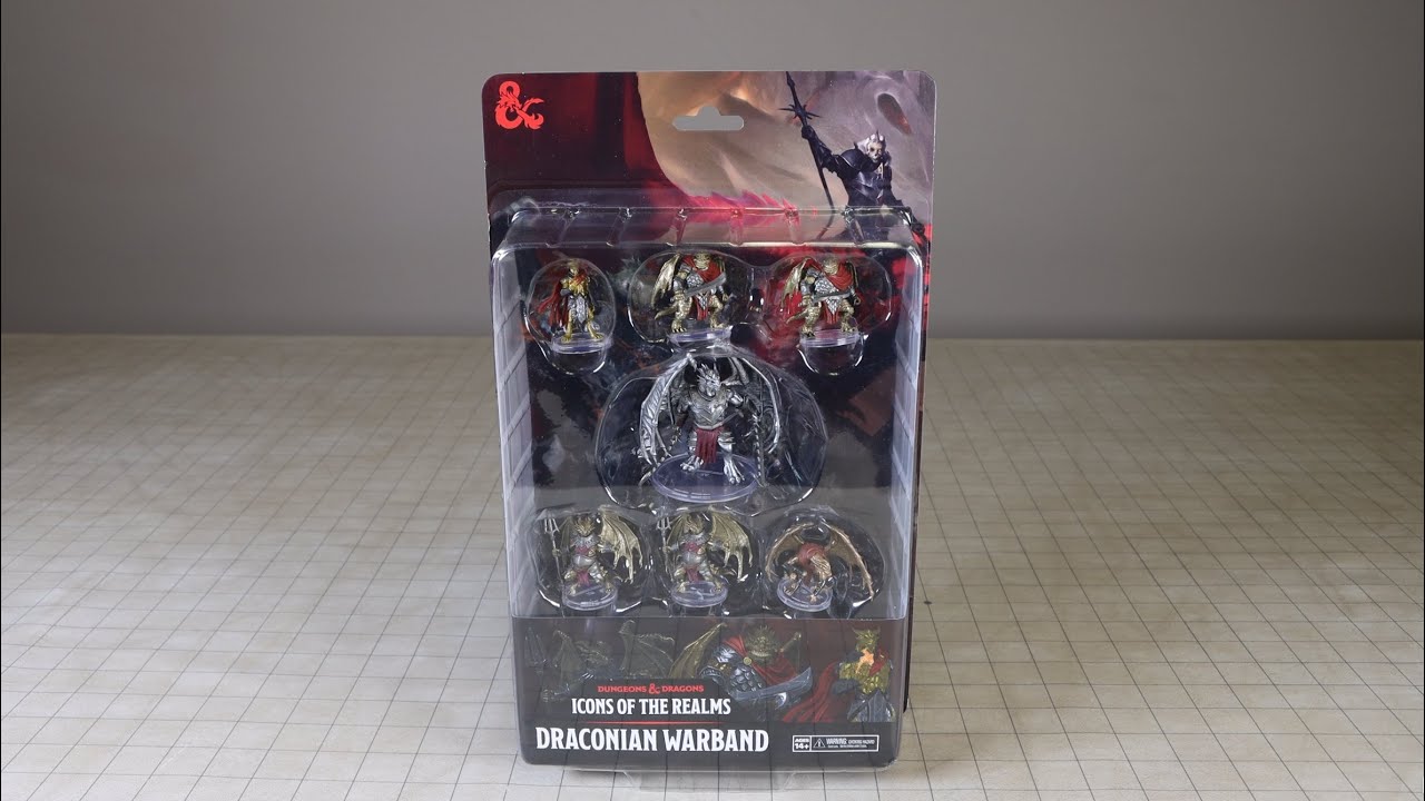 WizKids D&D Draconian Warband – 7 Figurines Prépeintes – Icons Of The Realms