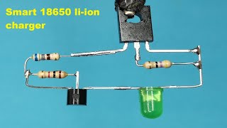 Smart 18650 Li-İon Charger Circuit With Battery Full Led İndicator