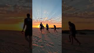 Friends Gather At Beach To Witness Beautiful Sunset - 1499495