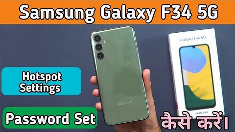 How to Hotspot setting in Samsung galaxy F34 5G,how to change hotspot password in Samsung galaxy F34