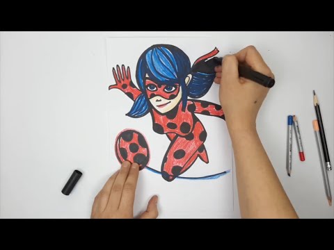 How to Draw Ladybug from Miraculous Ladybug / How to Draw Ladybug Step By Step Labybug Drawing Easy