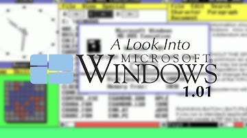 A Look in to Microsoft Windows 1.01 (1985)