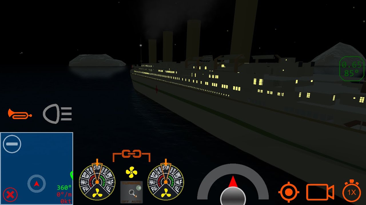 HMHS Britannic hits an iceberg and sinking like titanic - Ship Handling Simulator - Ship Mooring 3D
