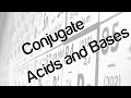 Organic Chemistry: Conjugate Acids and Bases