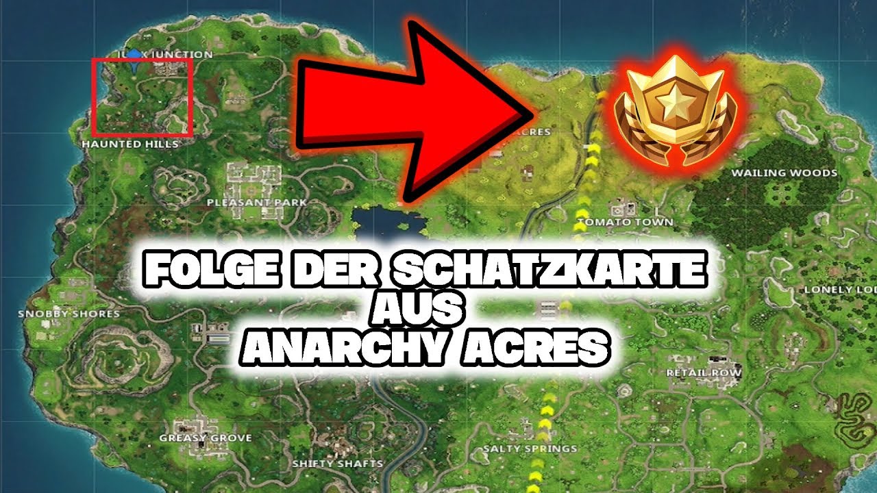 folge der schatzkarte aus anarchy acres woche 5 herausforderung fortnite battle royale - fortnite woche 5 schatzkarte