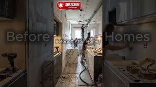 Luxury Contemporary Kitchen Transformation – Marble Elegance &amp; Smart Design