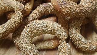 Covrigi de Tesaloniki.Bagels from Thessaloniki