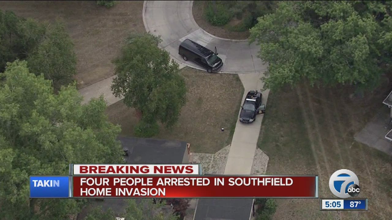 Four people arrested in Southfield home invasion - YouTube