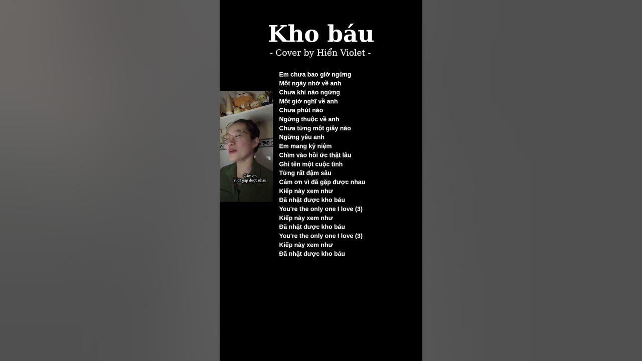 Kho báu - Cover by Hiển Violet #cookiemusic#xuhuong#viral#trending#lyrics#cover#fyp#music