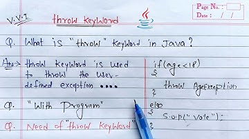 throw keyword in java | Learn Coding