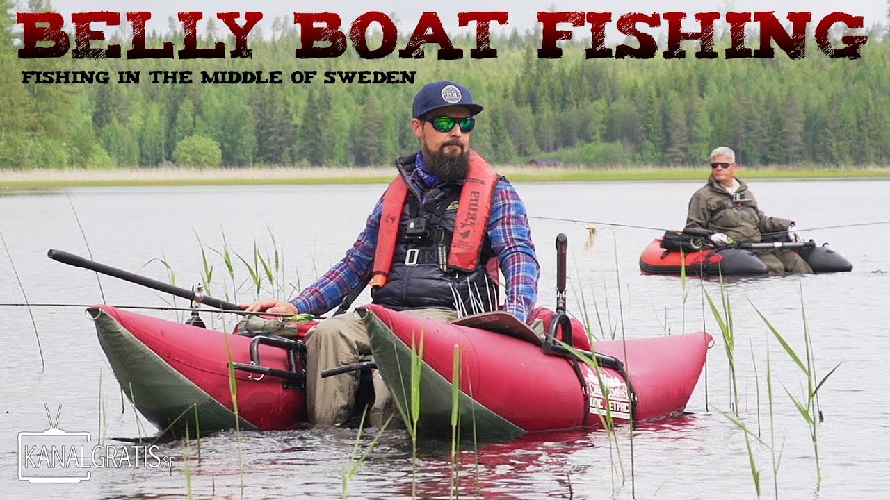Fishing in the Middle of Sweden - Belly Boat Fishing 