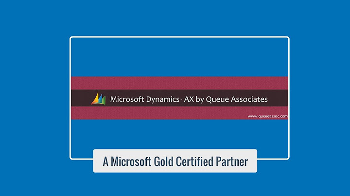 ค ม อ การ ใช microsoft dynamics ax