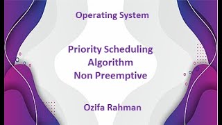 Lec: 08 | Priority Scheduling Algorithm (Non-Preemptive) | Bangla Tutorial