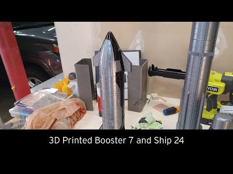 SpaceX Booster and Ship 3D Print