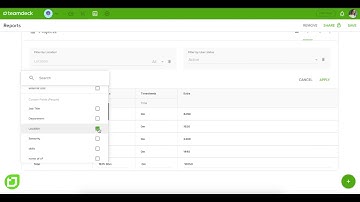 custom fields in reports