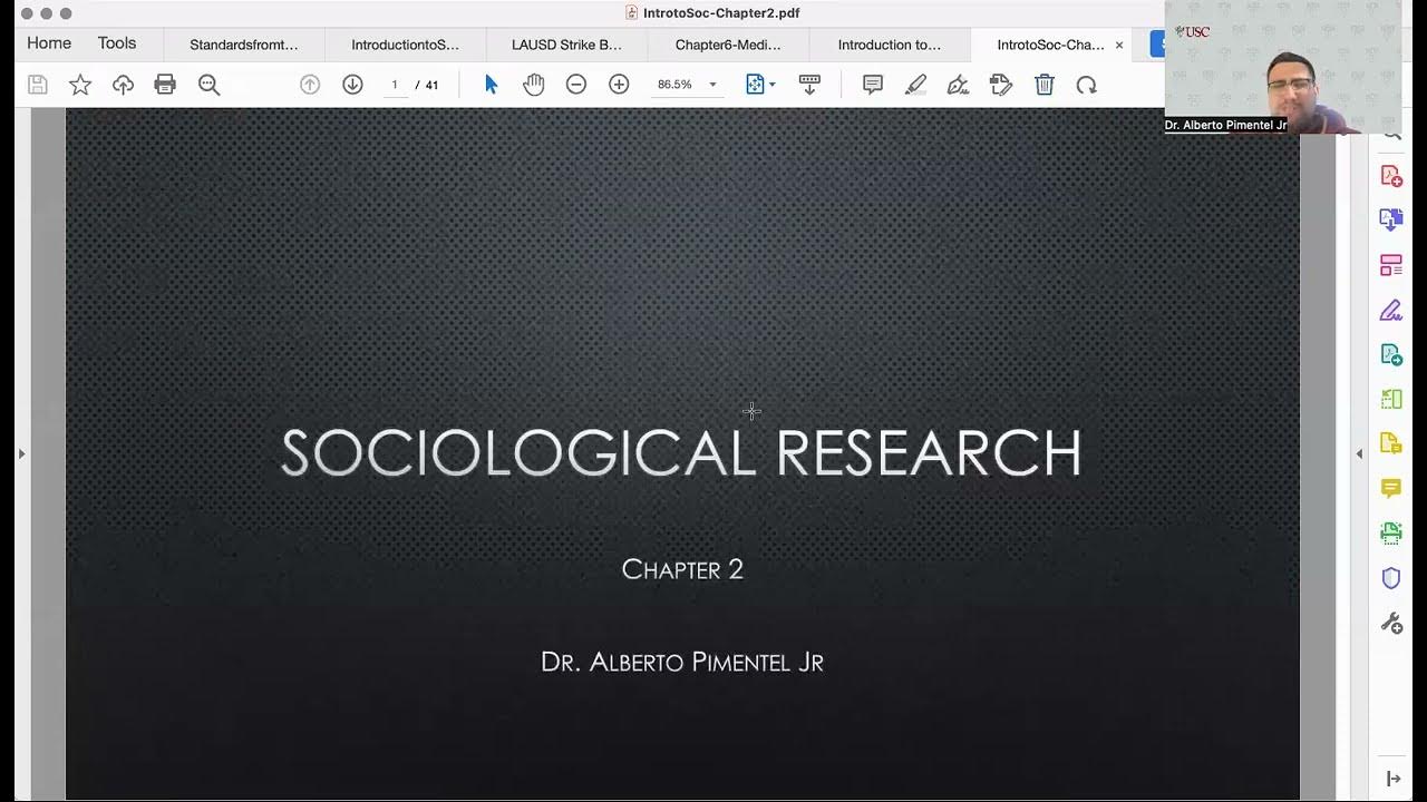 Introduction to sociology chapter 2 sociological research youtube