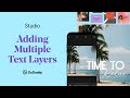How to Add Multiple Text Layers | GoDaddy Studio