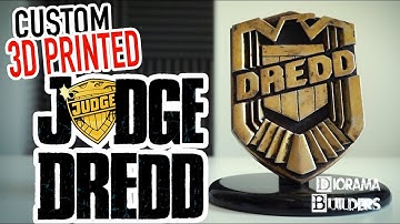 Custom 3D Printed Judge Dredd Badge Original