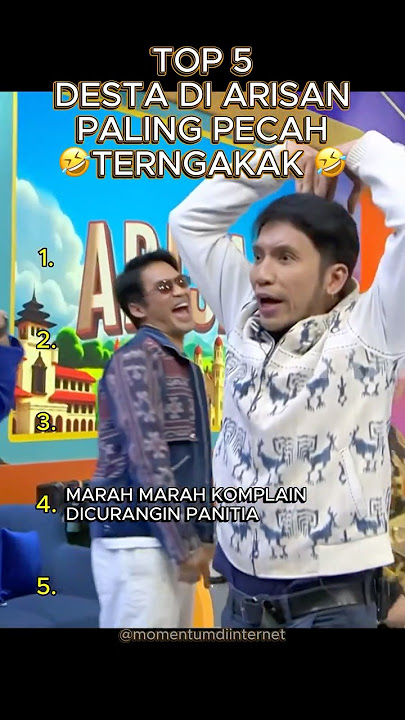 Top 5 Momen Desta di arisan paling ngakak yg selalu menghibur & kocak 🤣 #desta #arisan #shortsviral