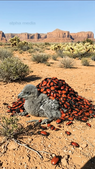 Brave Ranger Rescues Baby Eagle Covered in Beetles in Rocky Mountains! #wildlife #animals #eagle