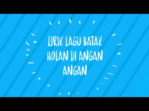 Lirik lagu batak hol