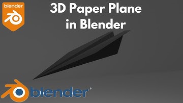 How to Create a 3D Paper Plane in Blender | Easy Beginner Tutorial | Blender Tips