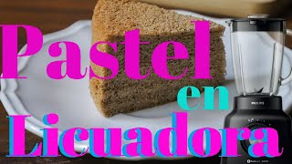 como preparar un pastel sin batidora -receta de como hacer un pastel en licuadora - elmundodelynda