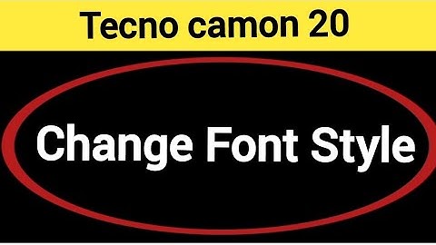 How to change font style, Tecno camon 20 me font style change kaise karen
