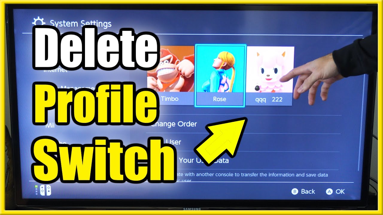 How To Delete User Profile On Nintendo Switch (Don'T Lose Games!)