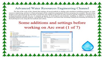 Some additions and settings before working on ArcSWAT 1 of 7