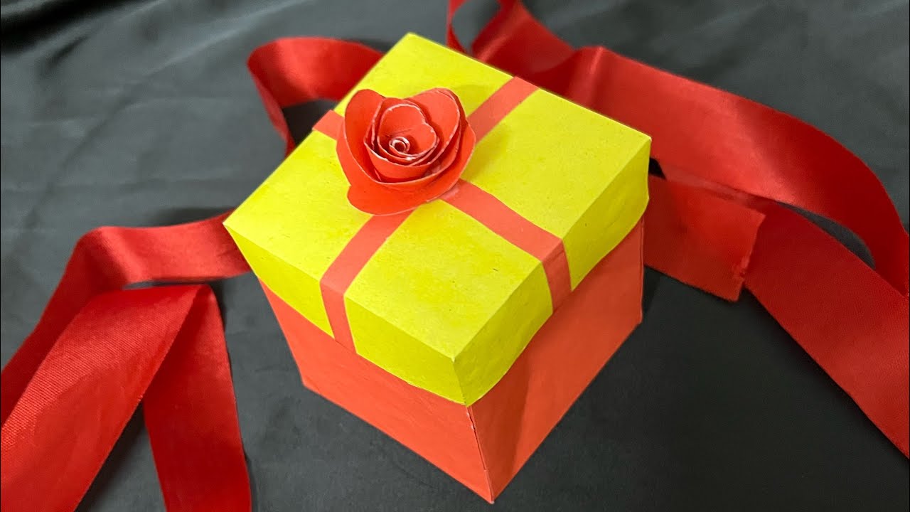 DIY Gift Box | How to make Gift Box ? Easy Paper Crafts Idea - YouTube