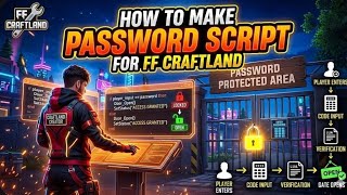 HOW TO MAKE PASSWORD SCRIPT IN FF CRAFTLAND |⚔️⚔️