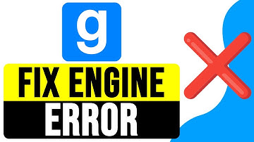 How to FIX ENGINE ERROR in GARRY