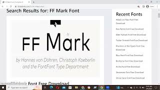 How to Download and install FF Mark Font Free Download in Adobe Photoshop