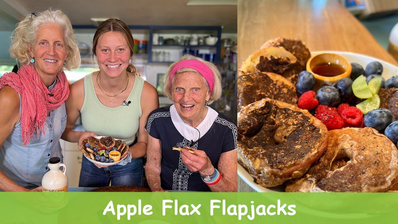 Яблочно-льняные оладьи — супер-вегетарианские блинчики