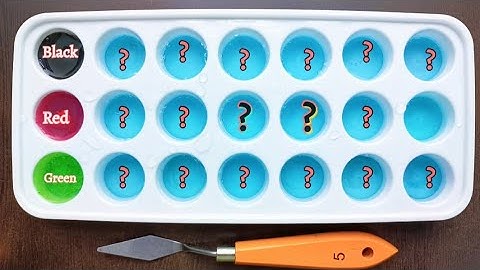 You Won’t Believe These Colors Came from Just 3! Satisfying Color Mixing