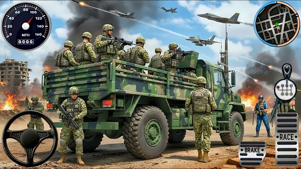 Army Truck Driving Cargo Games - US Offroad Army Truck Driving 3D 2025 - Andriod Gameplay