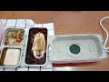 Steamed fish, tofu and wongbok using the Bear Rectangle Electric Lunch Box