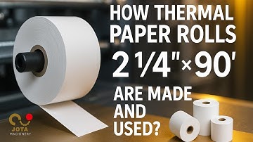 How Thermal Paper Rolls 2 1/4″ × 90′ Are Made and Used | Jota Machinery Factory Tour