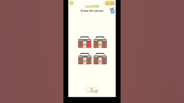 Delete Puzzle Level 208 | Delete Puzzle Erase the excess Solution